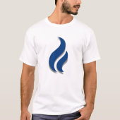 Houd de Blauwe Vlam verlicht T-shirt (Voorkant)