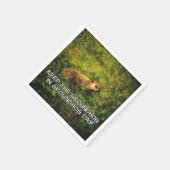 Houd de bosmarmot in de Groundhog Day servetten (Hoek)