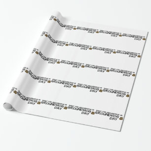 Houd de bosmarmot in Groundhog Day Cadeaupapier