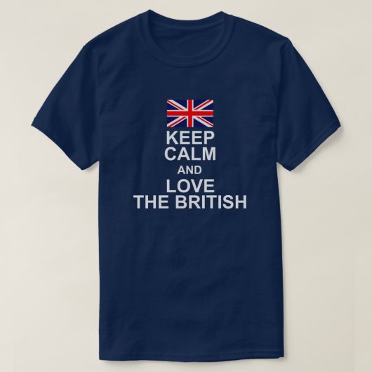 HOUD DE BRITSE VLAG KALEN EN HOUD T-SHIRT (Design voorkant)