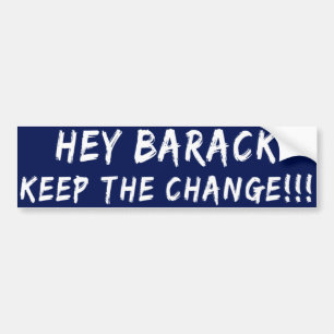 Houd de Bumpersticker tegen Barack wijzigen