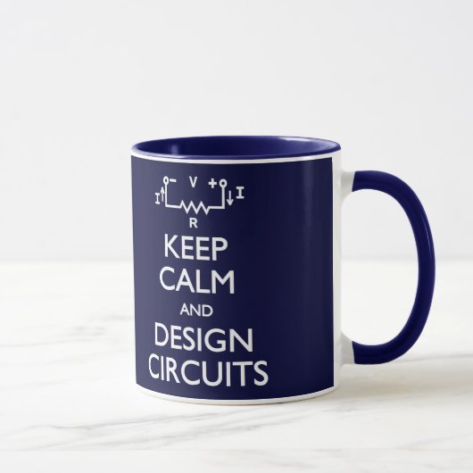 Houd de Calm Design Circuits Mok (Rechts)