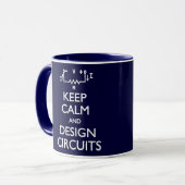 Houd de Calm Design Circuits Mok (Voorkant links)