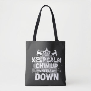 Houd de Chin van de Kalm omhoog Hoogte neer Tote Bag