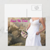 Houd-de-datum Bruidssalon Postkaart Aankondigingskaart (Voorkant / Achterkant)