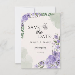 Houd de Datum Trouwkaart Save The Date
