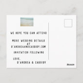 Houd de datum van de huwelijksaankondiging voor el briefkaart (Achterkant)