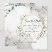 Houd de datum vrij trouwkaart kaart (Voorkant / Achterkant)