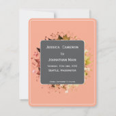 Houd De Datumkaart In Roze Save The Date (Achterkant)