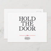 Houd de deur vast briefkaart (Voorkant / Achterkant)