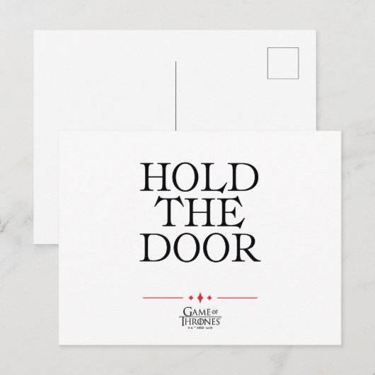 Houd de deur vast briefkaart (Voorkant / Achterkant)