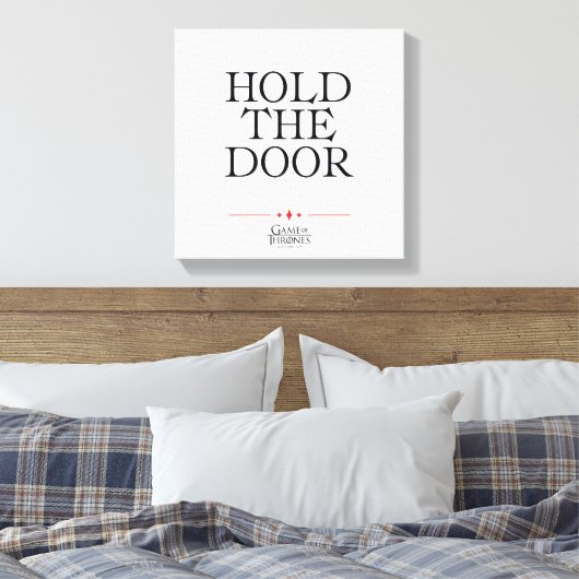 Houd de deur vast canvas afdruk (Insitu (Slaapkamer))