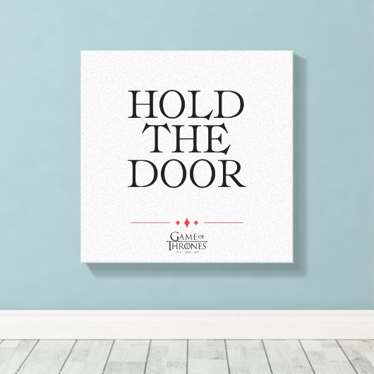 Houd de deur vast canvas afdruk (Insitu (Houten vloer))