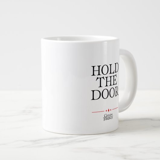 Houd de deur vast grote koffiekop (Voorkant rechts)