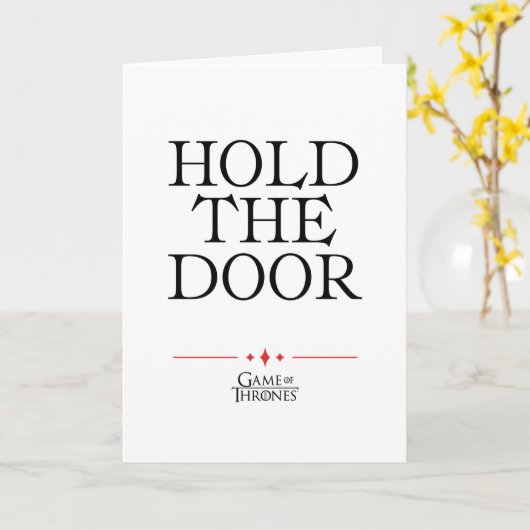 Houd de deur vast kaart (Gele Bloem)