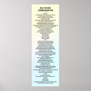 Houd de deur vast: Lessen voor mijn Kinderen 2022 Poster