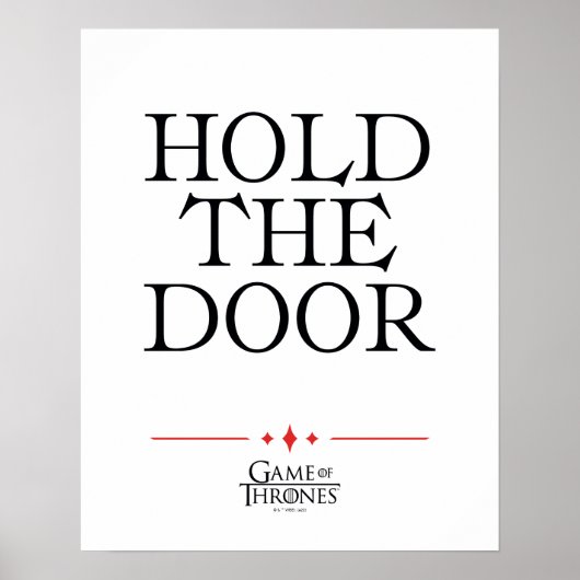 Houd de deur vast poster (Voorkant)