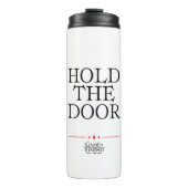 Houd de deur vast thermosbeker (Voorkant)