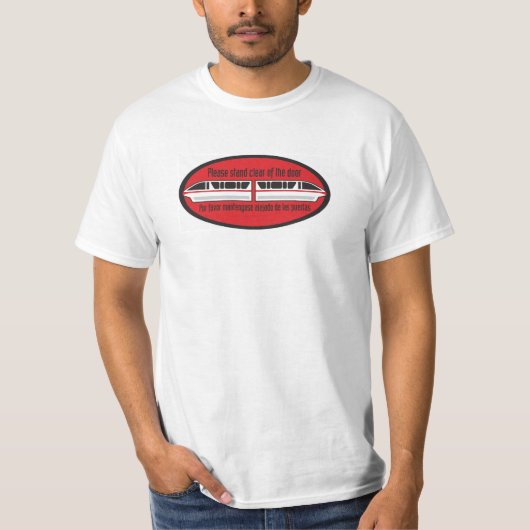 Houd de deur vrij - Monorail T-Shirt (Voorkant)