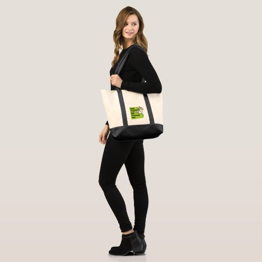 Houd de dokter weg tote bag (Voorkant (model))