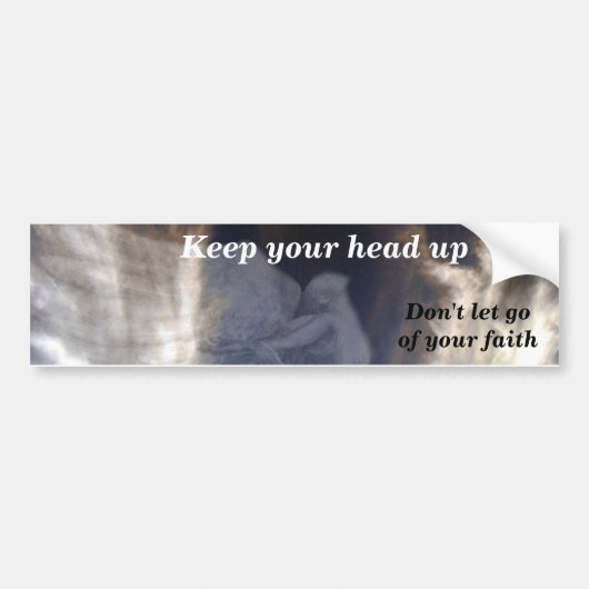 Houd de Faith_ Bumpersticker (Voorkant)