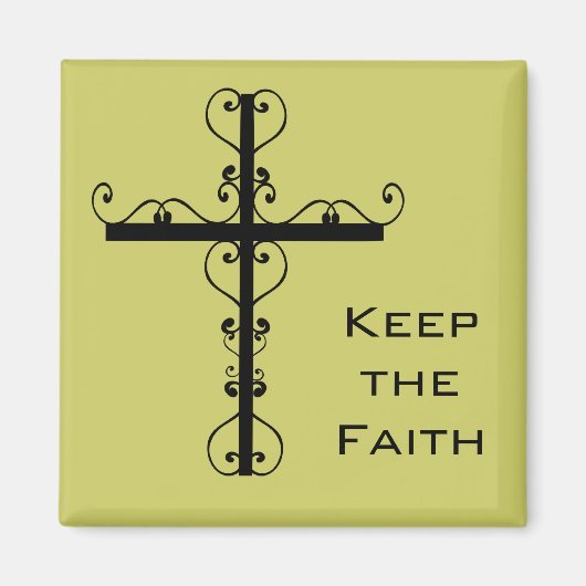 Houd de Faith Cross Magnet (Voorkant)