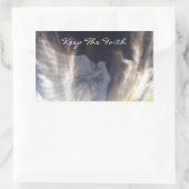 Houd de Faith_ Rechthoekige Sticker (Tas)