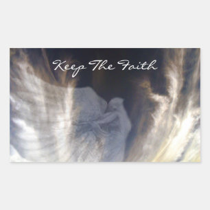 Houd de Faith_ Rechthoekige Sticker