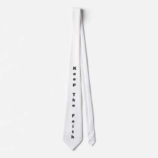 Houd de Faith Stropdas (zwart/wit) (Voorkant)