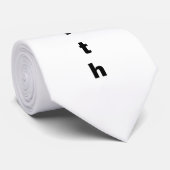 Houd de Faith Stropdas (zwart/wit) (Opgerold)