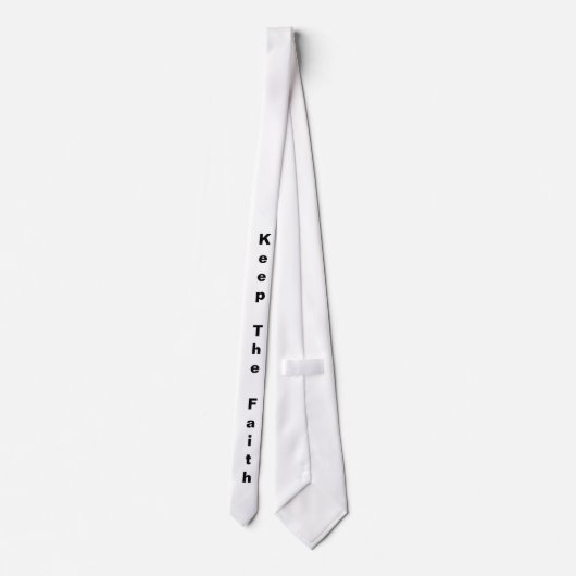 Houd de Faith Stropdas (zwart/wit) (Achterkant)