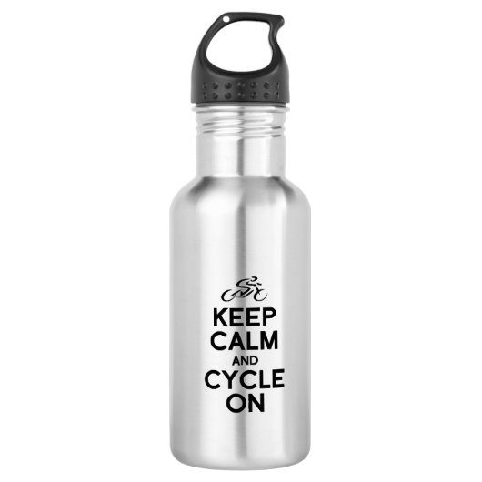 Houd de fiets kalm en fietsenfiets draaiend waterfles  (Voorkant)