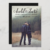 Houd de foto van de Datum sparen de datumkaart Save The Date (Voorkant / Achterkant)