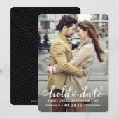 Houd de foto van de Datum sparen de datumkaart Save The Date (Voorkant / Achterkant)