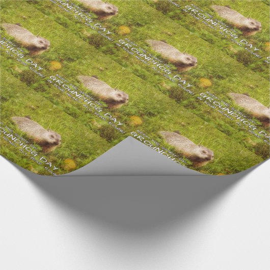 Houd de Geest van Groundhog Day inpakpapier (Hoek)