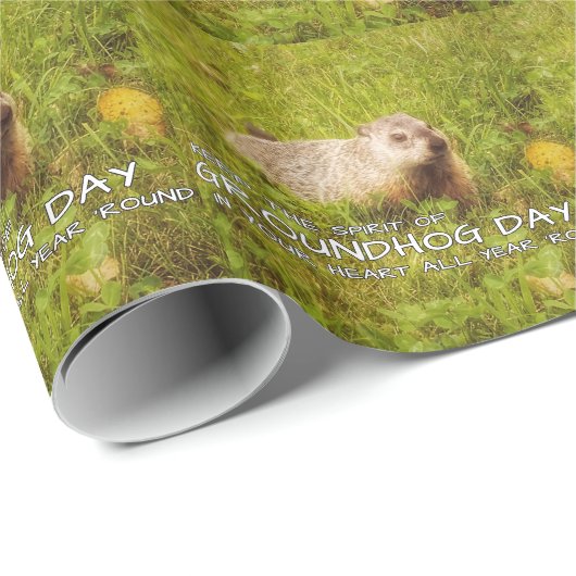 Houd de Geest van Groundhog Day inpakpapier (Rol Hoek)