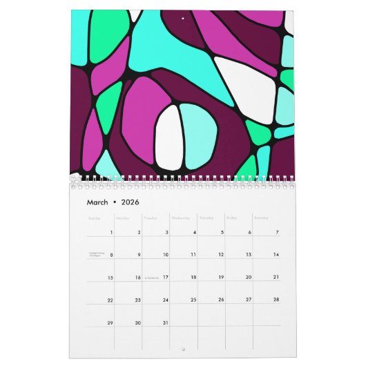 Houd de geloofskalender kalender (Mar 2026)