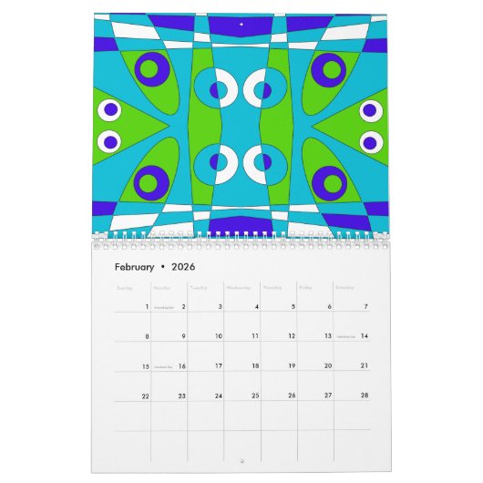 Houd de geloofskalender kalender (Feb 2026)