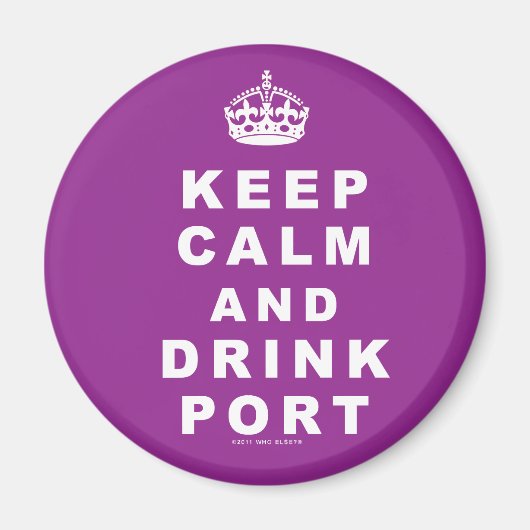 Houd de Haven van de Kalm en van de Drink Magneet (Voorkant)