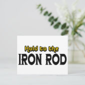 Houd de ijzeren staaf vast briefkaart (Staand voorkant)