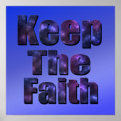 Houd de Inspirerend Logo van de Faith, Poster (Voorkant)