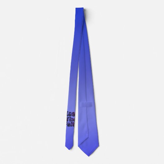 Houd de Inspirerend Logo van de Faith, Stropdas (Achterkant)