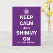 Houd de Kaart van de Verjaardag van Kalme en (Gele Bloem)