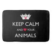 "HOUD DE KALK EN HOUD VAN JE DIEREN" BADMAT (Voorkant)