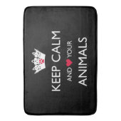 "HOUD DE KALK EN HOUD VAN JE DIEREN" BADMAT (Voorkant Verticaal)