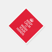 HOUD DE KALK EN WASSEN UW HANDEN SERVET (Hoek)