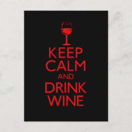 Houd de Kalme en Wijn van de Drink Briefkaart