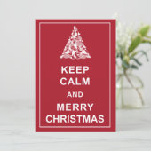 Houd de Kalme Vrolijke Kaart van de Groeten van de (Staand voorkant)