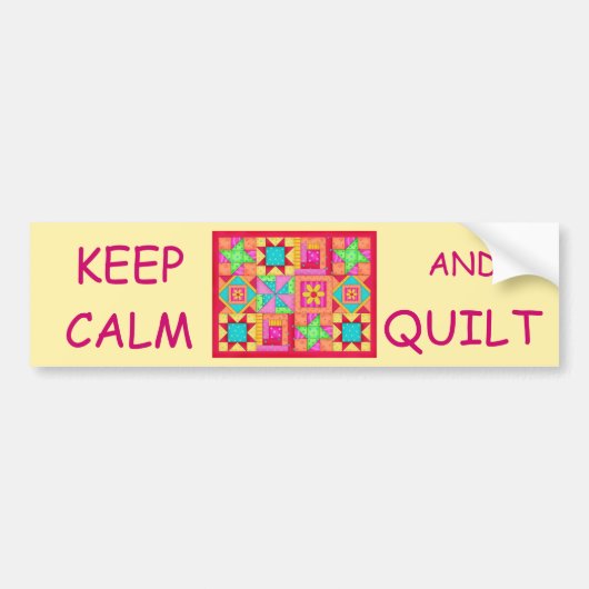 Houd de Kant van het Meerlokflard van het Blok Cal Bumpersticker (Voorkant)