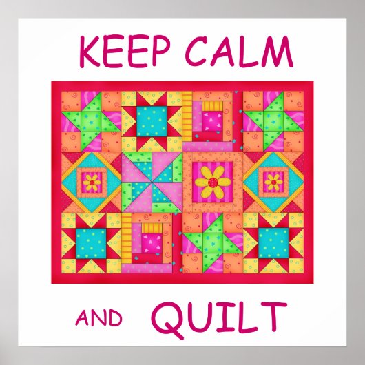 Houd de Kant van het Meerlokflard van het Blok Cal Poster (Voorkant)